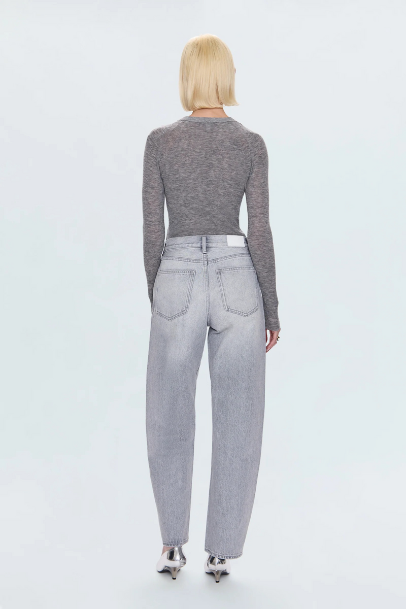 Lavender Wes High Rise Barrel Jean | Enigma Jeans