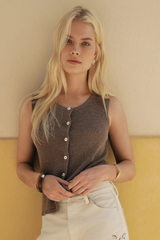 Syd Linen Knit Tank Vest