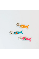 Lavender Leather Fish Necklace - Coconut Blue Necklace