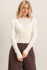 Sweet Disposition Crochet Sweater