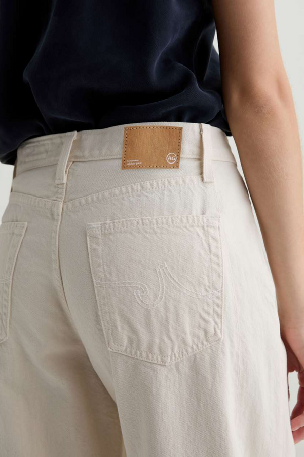 Dark Gray Hattie Crop High Rise Barrel | Opal Stone Jeans
