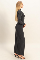 Antique White Hoyt Turtleneck Maxi Dress Maxi Dress