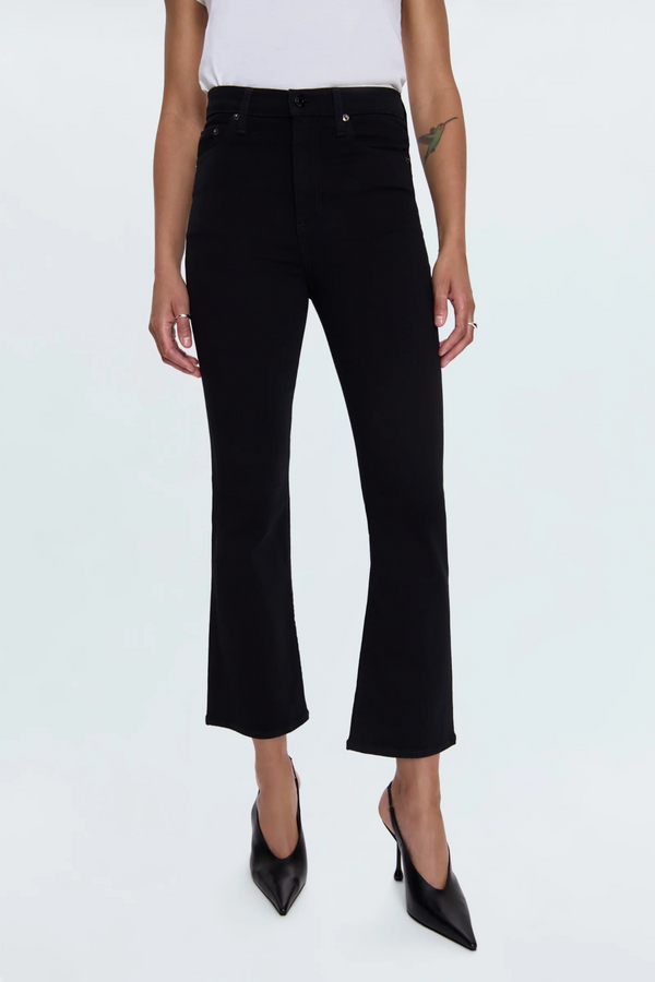 Black Lennon High Rise Crop Boot Jean | Noir Jeans