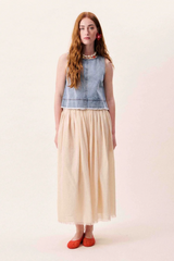 Light Gray Mary Skirt Maxi Skirt