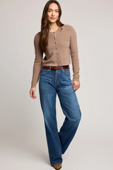 Light Gray Mirabelle Knit Top Top