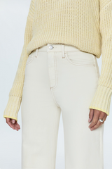 Antique White Lana High Rise Ultra Wide Leg Jean | Ecru Jeans