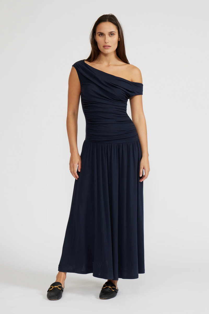 Black Larson Knit Dress Maxi Dress