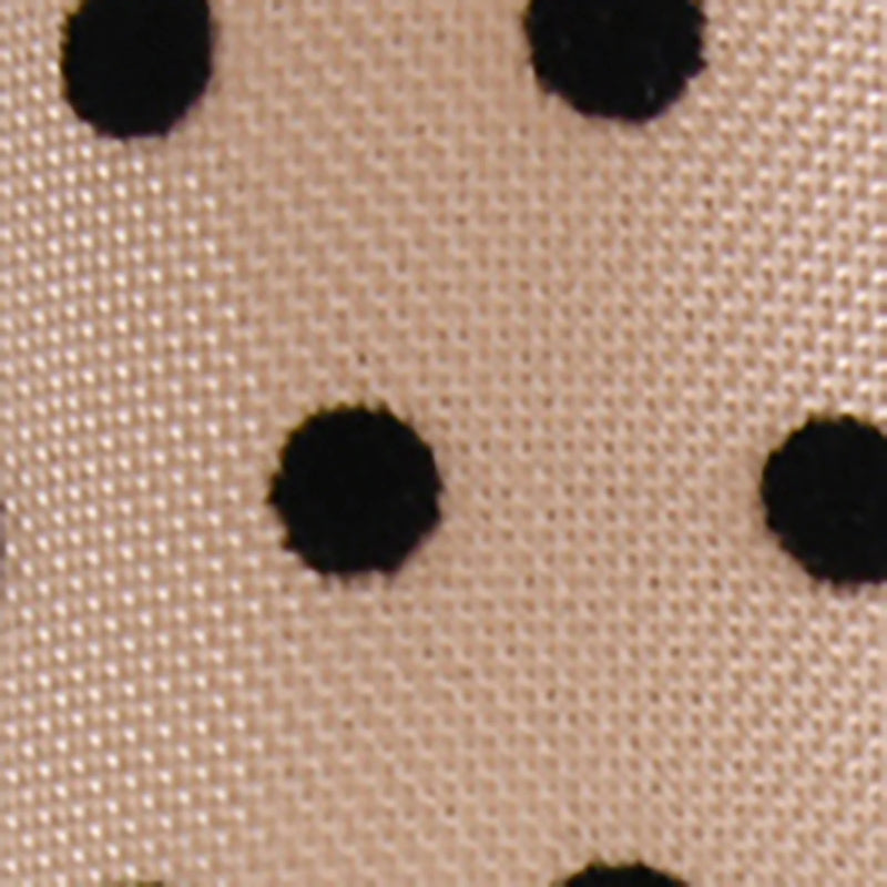 Rosy Brown Mel Dot Kitten Heel | Natural/Black Heel