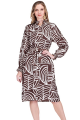 Light Gray Gathers Neck Midi Dress Midi Dress