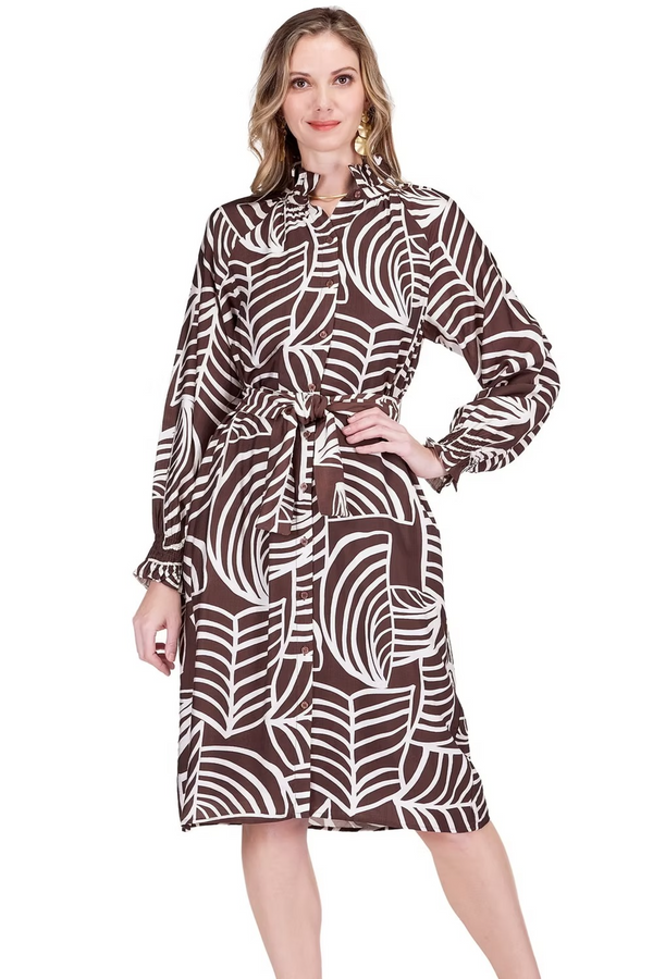 Light Gray Gathers Neck Midi Dress Midi Dress