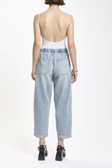 White Smoke Villa Drawstring Barrel | Wild Card Jeans