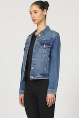 Dark Slate Gray Ainsley Denim Jacket Denim Jacket