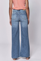 Light Gray Fiona High Rise Wide Leg Jean | Natal Jeans