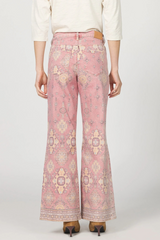 Light Gray Micah Novelty Wide Leg Jean | Tibetan Tapestry Jeans