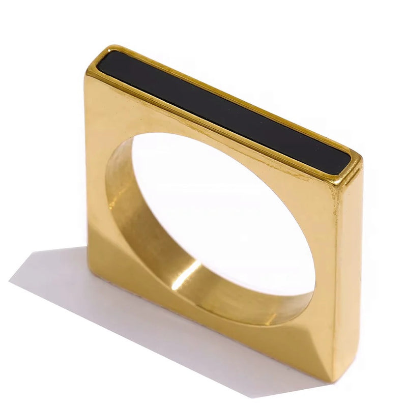 Tan Penelope Square Ring Ring