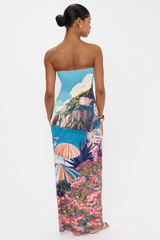 Lavender Taylor Tube Dress in Oasis Beach Club Maxi Dress