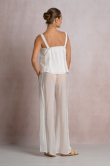 Gray Jessy Flowy Tank Tank