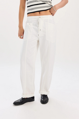 Lavender Villa Drawstring Barrel | Lamb Jeans