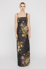 Light Gray Lilith | Column Gown Formal Gown