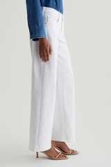 Light Gray Adria Low-Rise Wide Leg | Gallery White Jeans