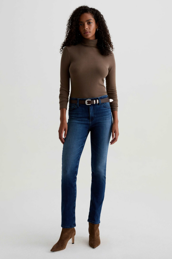 Light Gray Mari Mid-Rise Slim Straight | Epilogue Jeans