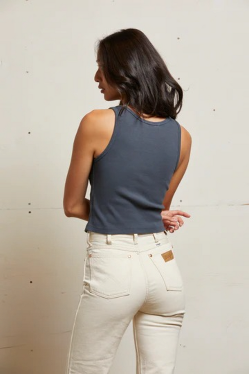 Light Gray Blondie Ribbed Tank Tank