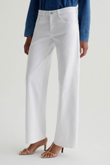 Light Gray Adria Low-Rise Wide Leg | Gallery White Jeans