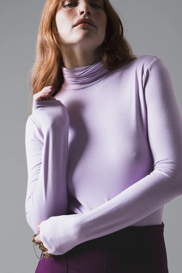 Dark Gray Ripley Turtleneck Top
