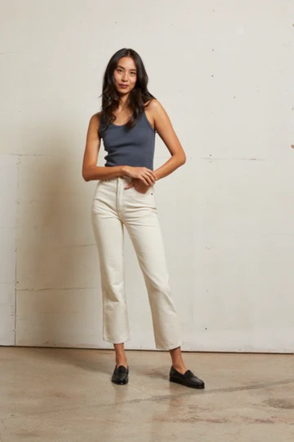 Gray Blondie Ribbed Tank Tank
