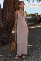 Albane V-Neck Midi Dress