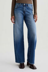 Light Gray Adria Low Rise Wide Leg | Headline Jeans