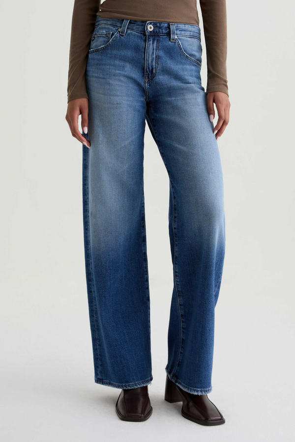 Light Gray Adria Low Rise Wide Leg | Headline Jeans