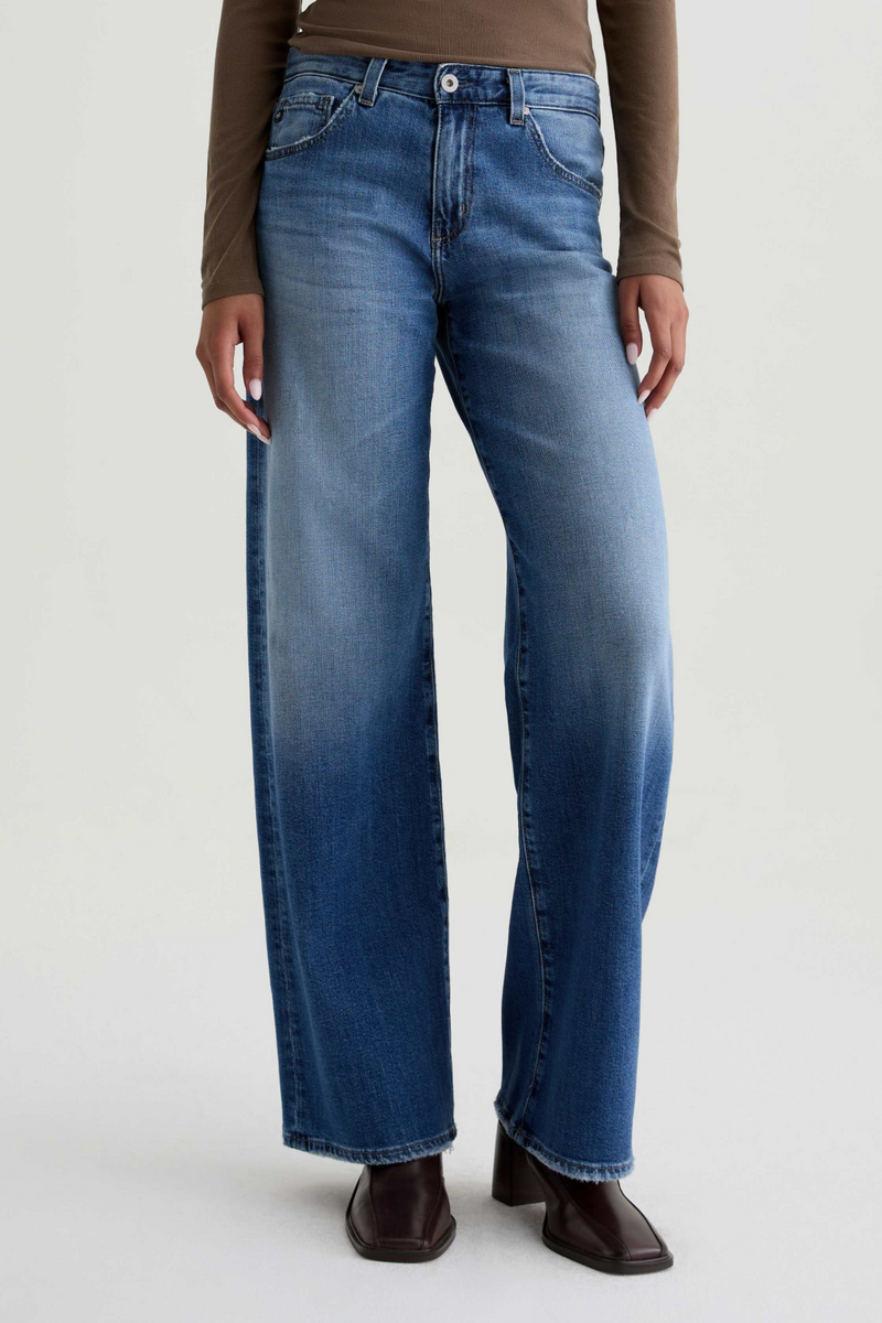Light Gray Adria Low Rise Wide Leg | Headline Jeans
