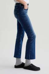 Dark Slate Gray Farrah Boot Crop With Splatter | 7 Years Render Jeans