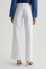 Light Gray Adria Low-Rise Wide Leg | Gallery White Jeans