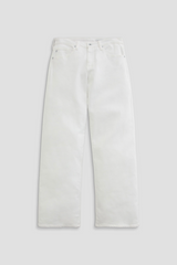 Light Gray Adria Low-Rise Wide Leg | Gallery White Jeans