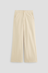 Light Gray Stella Corduroy Low Slung Palazzo | Opal Stone Pant