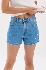 Lavender The Knockout High Rise Short | Full Circle Denim Shorts