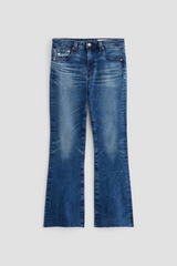 Dark Slate Gray Farrah Boot Crop With Splatter | 7 Years Render Jeans