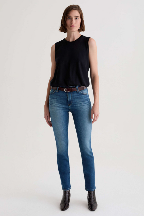 Light Gray Mari Mid Rise Straight | 12 Years Assumption Jeans