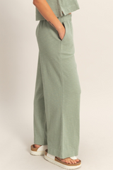 Antique White Madison Wide Leg Pant Pant