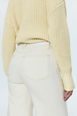 Light Gray Lana High Rise Ultra Wide Leg Jean | Ecru Jeans