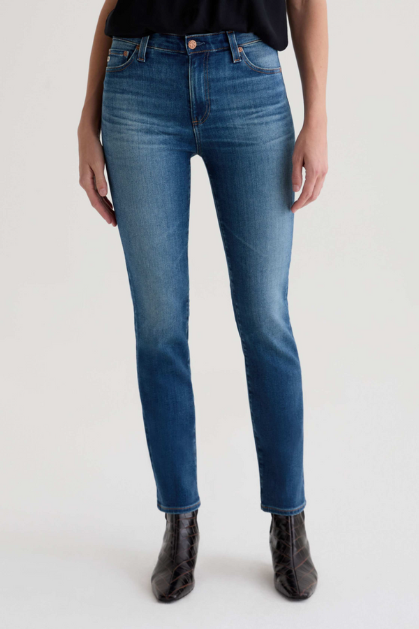 Light Gray Mari Mid Rise Straight | 12 Years Assumption Jeans