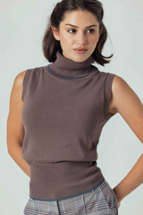 Gray Fleurine Sweater Top