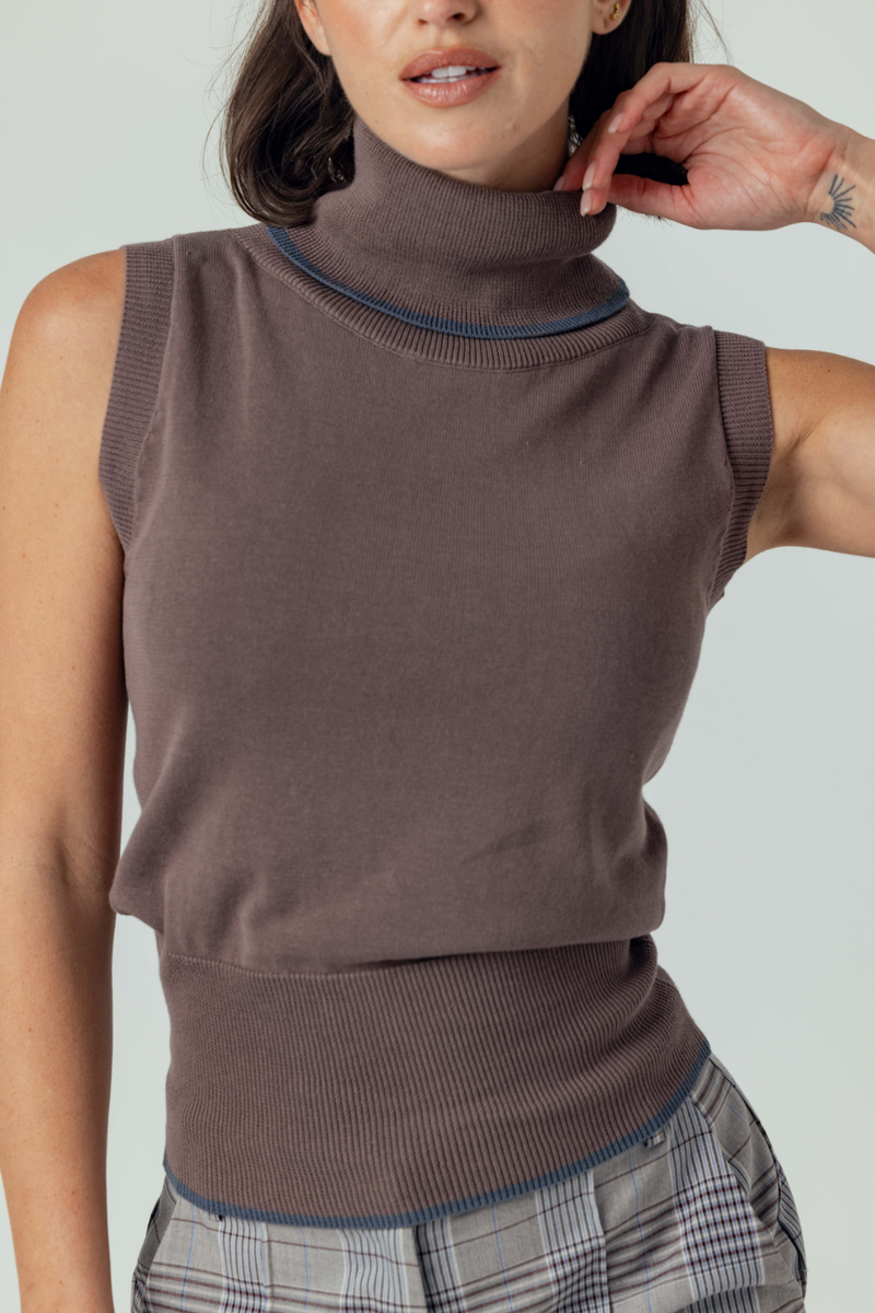 Dim Gray Fleurine Sweater Top