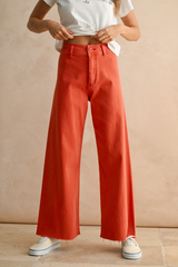 Wheat Clyde Wide Leg Denim Pants Pant