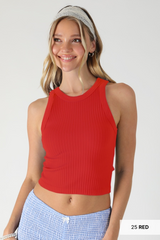 Light Gray Potter Wide Ribbed Tank Top Tank Top