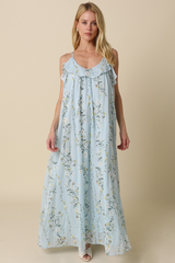 Rosy Brown Cala Floral Maxi Dress Maxi Dress