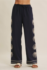 Light Gray Shore Thing Linen Pants Pant