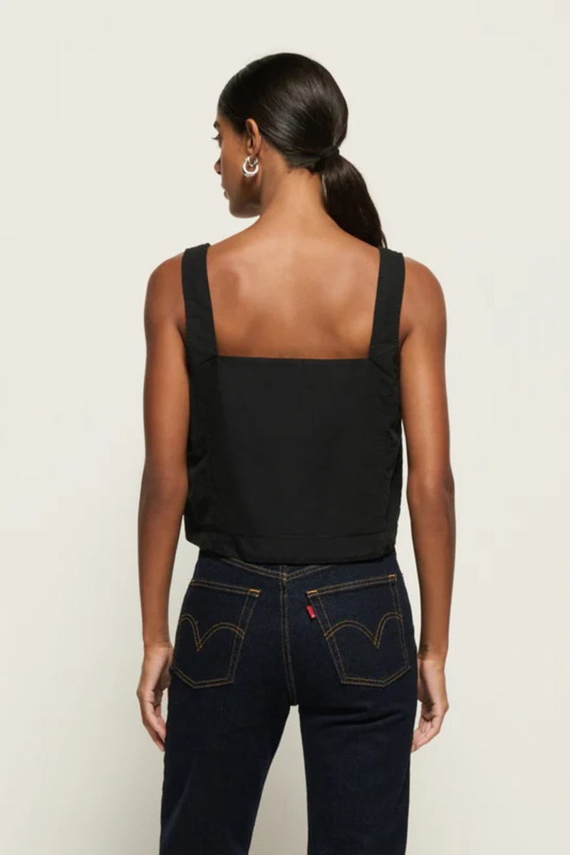 Antique White Crista Square Neck Tank Top